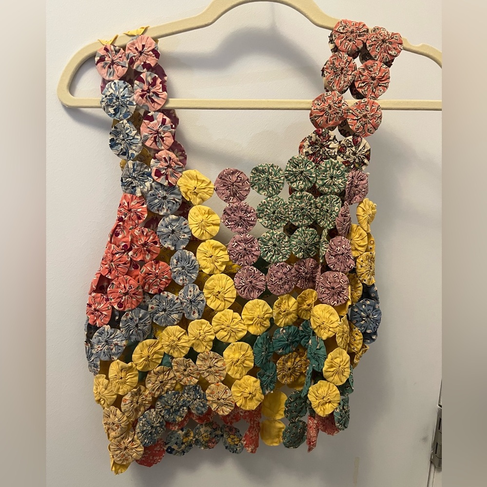 Lisa Says Gah / The Series NY Yoyo Circle Quilt Tank One of a Kind Never Worn M